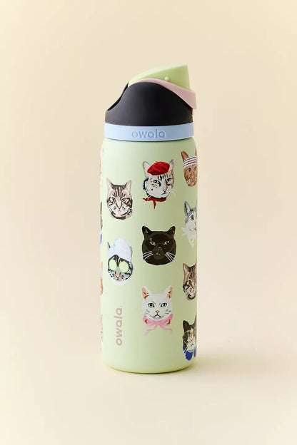 Owala Cat Collage FreeSip 32oz Bottle